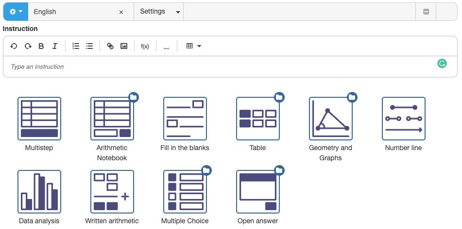 The Algebrakit Authoring tool The Algebrakit Authoring tool
