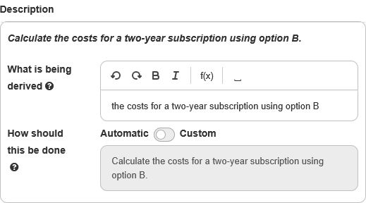 The description interface in Multistep The description interface in Multistep